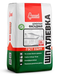 Изображение Шпаклевка цементная фасадная Старатели, 20 кг