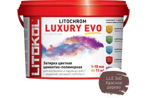 Изображение Литокол Litochrom LUXURY EVO LLE.340 затирочная смесь Красное дерево 2кг