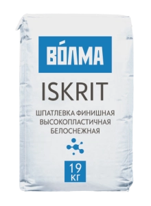 Изображение Шпатлевка финишная полимерная белоснежная ВОЛМА-ISKRIT , 19 кг
