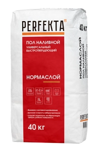 Изображение Наливной пол Перфекта Нормаслой Универсальный быстротвердеющий, 40кг