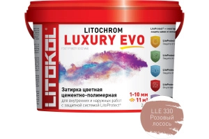 Изображение Литокол Litochrom LUXURY EVO LLE.330 затирочная смесь Розовый лосось 2кг