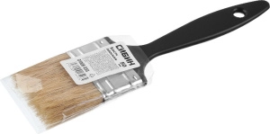 Изображение Кисть плоская СИБИН, пластиковая ручка, светлая смешанная щетина, 50мм  01008-050