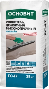 Изображение Ровнитель для пола Основит Ниплайн FC47 высокопрочный 25 кг