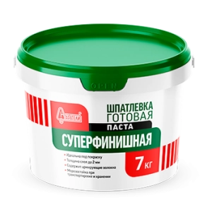 Изображение Шпаклевка готовая суперфинишная Старатели, 7 кг