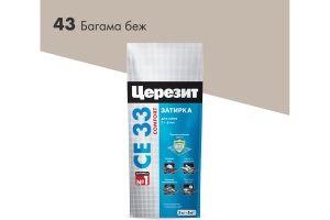 Изображение Затирка для плитки Церезит CE33 №43 багама бежевая, 2кг