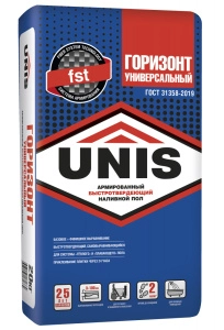 Изображение Наливной пол ЮНИС Горизонт Универсальный быстротвердеющий, 20 кг