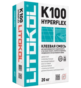Изображение Клей для плитки Litokol Hyperflex K100 Серый 20 кг