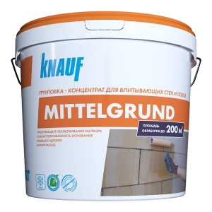 Изображение Кнауф Миттельгрунд Грунтовка (Мороз) универсальная для впитывающих оснований, 10 кг