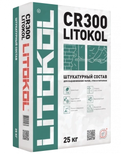 Изображение Литокол LITOKOL CR300  цементный тиксотропный состав выравнивающий  д/пола 25кг
