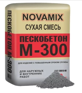 Изображение Пескобетон М-300  50 кг NOVAMIX