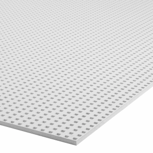 Изображение КНАУФ-Акустика ППГ3-С2-12/25КВ-4ПК Квадратная перфорация белая 2000х1200х12,5мм (уп.25шт)