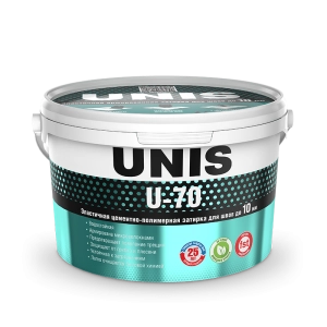 Изображение ЮНИС Затирка эластичная U-70 бежевый С05, ведро 2 кг
