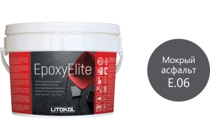 Изображение Литокол EpoxyElite Эпоксидная затирка E.06 Мокрый асфальт 1кг