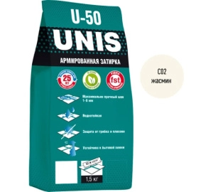 Изображение ЮНИС Затирка эластичная U-50 багамы С03, 1,5 кг