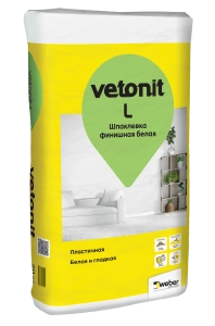 Изображение Шпаклевка полимерная финишная белая ВЕТОНИТ Л, 20 кг