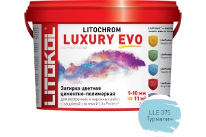 Изображение Литокол Litochrom LUXURY EVO LLE.375 затирочная смесь Турмалин 2кг