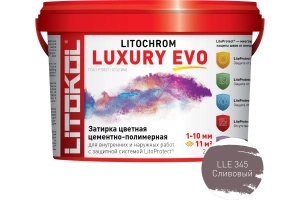 Изображение Литокол Litochrom LUXURY EVO LLE.345 затирочная смесь Сливовый 2кг