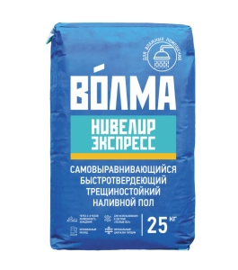 Изображение Волма Нивелир Экспресс, наливной пол самовыравнивающийся быстротвердеющий, 25 кг