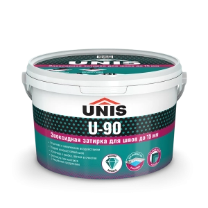 Изображение ЮНИС Затирка Эпоксидная U-90 серебристо-серый 005,  2кг