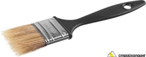 Изображение Кисть плоская СИБИН, пластиковая ручка, светлая смешанная щетина, 38мм 01008-038