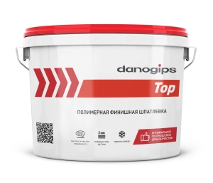 Изображение Шпатлевка полимерная финишная DANOGIPS TOP  16,5 кг(10л)