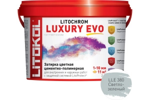Изображение Литокол Litochrom LUXURY EVO LLE.380 затирочная смесь Светло-зеленый 2кг