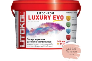Изображение Литокол Litochrom LUXURY EVO LLE.325 затирочная смесь Пыльная роза 2кг